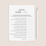 Fun Icebreaker Game Let's Talk Numbers with Answers by LittleSizzle