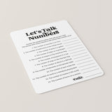 Let's Talk Numbers Game with Answers Printable
