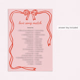 Love Song Game with Answers Printable