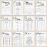 50th Anniversary Games Printable Floral Married in 1976 by LittleSizzle