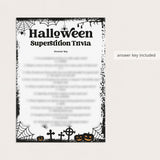 Halloween Superstitions Trivia Printable | Answers Included