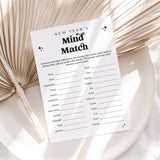 Fun New Year's Party Game Printable Mind Match