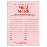 Family Valentine's Day Game Mind Match Printable by LittleSizzle