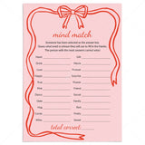 Valentines Game for Groups Mind Match Printable by LittleSizzle