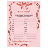 Mind Match Couple Game Printable by LittleSizzle