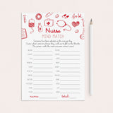Nurses Icebreaker Game Mind Match Printable by LittleSizzle