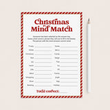 Mind Match Christmas Icebreaker Game Printable by LittleSizzle