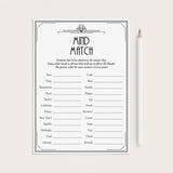 New Year's Party Icebreaker Game Mind Match by LittleSizzle