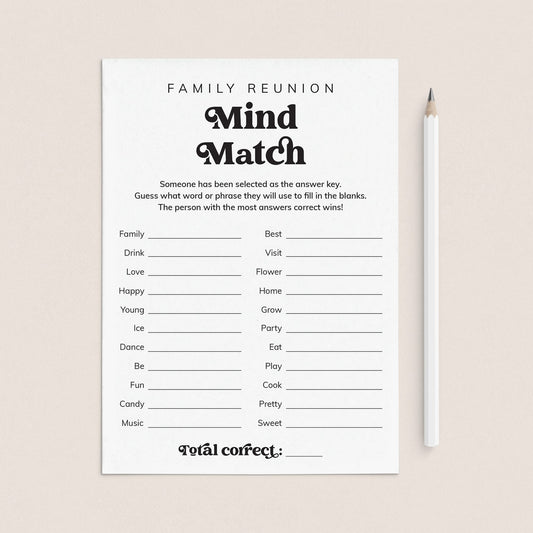 Family Reunion Mind Match Finish The Phrase Game Download by LittleSizzle