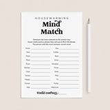 Housewarming Mind Match Game Printable by LittleSizzle