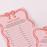 Valentines Game for Groups Mind Match Printable
