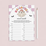 Spooky Halloween Party Game Mind Match Printable by LittleSizzle