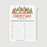 Printable Christmas Party Ice Breaker Game Mind Match by LittleSizzle