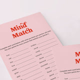Printable Couple Game Mind Match
