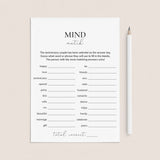 Mind Match Anniversary Party Game Printable by LittleSizzle