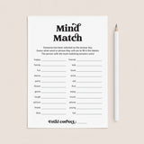 Match My Mind Ice Breaker Game Printable by LittleSizzle