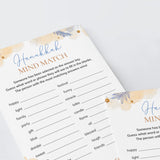 Fun Hanukkah Game for Family Mind Match Printable