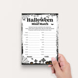 Halloween Mind Match Finish The Phrase Game Printable