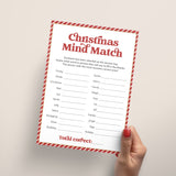 Mind Match Christmas Icebreaker Game Printable
