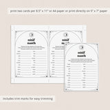 Halloween Mind Match Game Printable