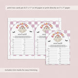 Spooky Halloween Party Game Mind Match Printable