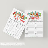 Printable Christmas Party Ice Breaker Game Mind Match