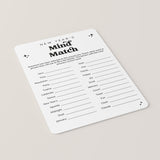 Fun New Year's Party Game Printable Mind Match