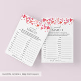 Match My Mind Valentine's Edition Game Printable