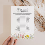 Mom Around The World Game with Answer Key Printable