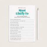 Medical Game Most Likely To for Doctors and Nurses by LittleSizzle