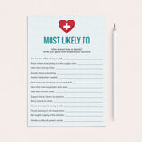 Printable Nurse Nominations Game Who Is Most Likely To Questions by LittleSizzle