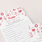 Funny Nurse Most Likely To Game Questions to Print