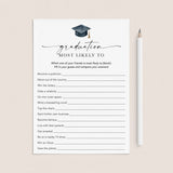 Modern Script Graduation Games Bundle Printable