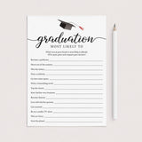 Graduation Party Game Most Likely To Printable by LittleSizzle