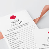 Most Likely To Ladies Night Game Printable