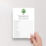 Most Likely To Family Edition Game Printable