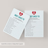Printable Nurse Nominations Game Who Is Most Likely To Questions