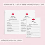 Most Likely To Ladies Night Game Printable