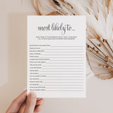 Funny Adult Party Game Printable Most Likely To...
