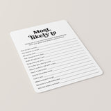 Printable Most Likely To Questions for Work