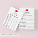 Most Likely To Ladies Night Game Printable