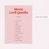 Pink Red Bridal Party Games Printable