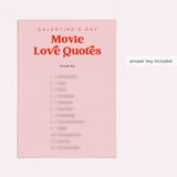 Galentine's Day Movie Love Quotes Game Printable