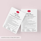 Girls Night Movie Game with Answer Key Printable