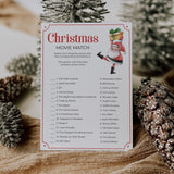 Christmas Movie Matching Game Printable