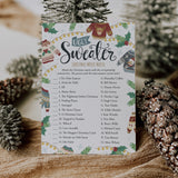 Printable Ugly Sweater Party Game Christmas Movie Match with Answer Key