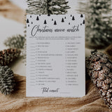 Christmas Movie Match Game Printable Black And White