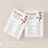 Christmas Movie Matching Game Printable