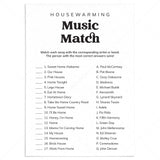 Fun Housewarming Party Game Music Match Download by LittleSizzle