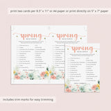 12 Spring Games and Activities for Kids and Adults Printable